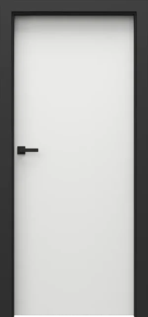 PORTA LOFT model 1.1 with black door frame  White