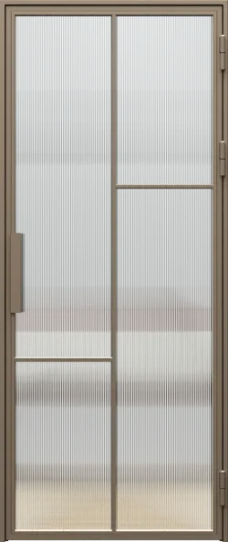 PORTA LOFT STEEL model 3 grooved glass