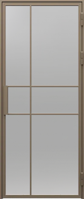PORTA LOFT STEEL model 4 smoked glass