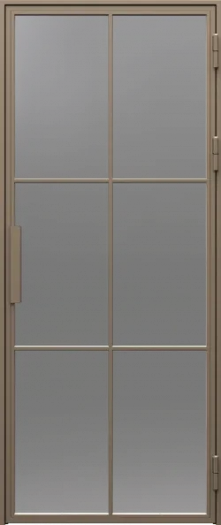 PORTA LOFT STEEL model 1 smoked glass
