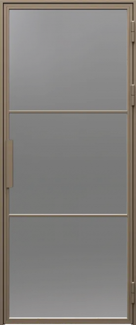 PORTA LOFT STEEL model 2 smoked glass