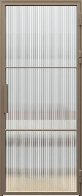 PORTA LOFT STEEL model 2 grooved glass