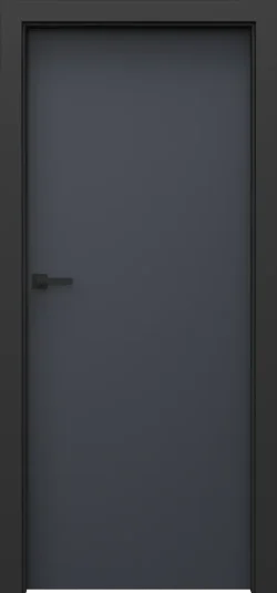 PORTA LOFT model 1.1 with black door frame  Anthracite Structure