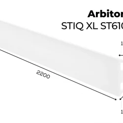 Skirting board Arbiton - STIQ XL WHITE ST610