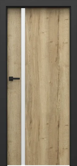 PORTA LOFT model 4.A with black door frame  Halifax Natural