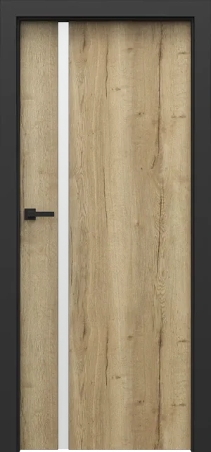 PORTA LOFT model 4.A with black door frame  Halifax Natural
