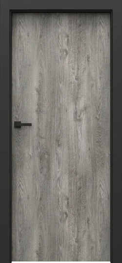 6d86a52730ba721970ec0e1c70c82d41 PORTA LOFT model 1.1 with black door frame Siberian Oak