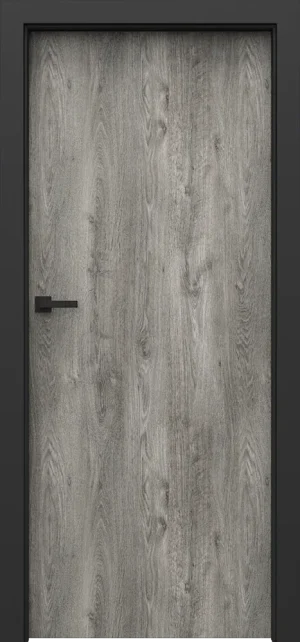 PORTA LOFT model 1.1 with black door frame  Siberian Oak