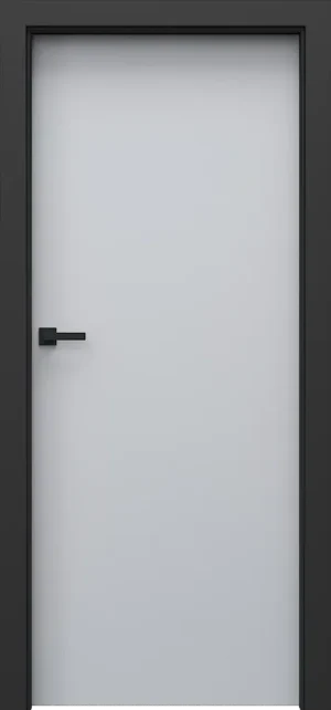 PORTA LOFT model 1.1 with black door frame  Grey Euroinvest Structure