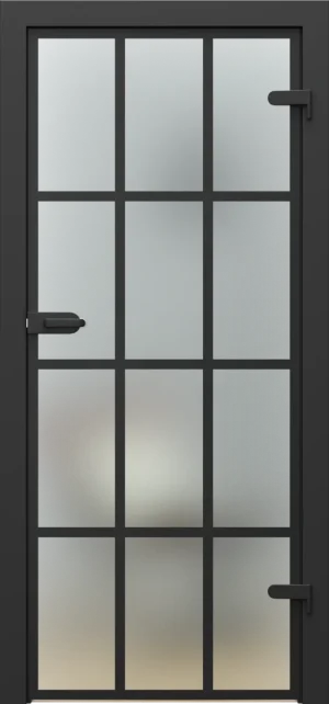 PORTA GLASS model frosted glass with painted muntins