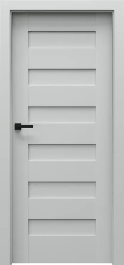 PORTA-KONCEPT-C_C0_Portadecor_Szary_Porta-SYSTEM_klamka-ELEGANTO-Czarny PORTA CONCEPT, group C model C.0 Gray