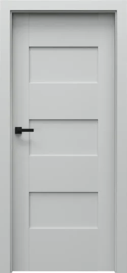 PORTA-KONCEPT-K_K0_Portadecor_Szary_Porta-SYSTEM_klamka-ELEGANTO-Czarny PORTA CONCEPT, group K model K.0 Gray