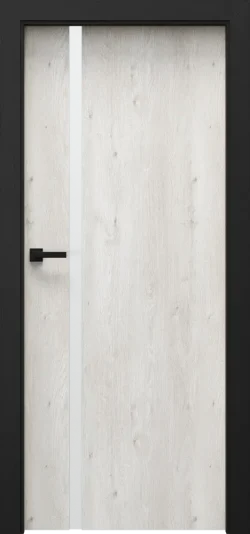 PORTA-LOFT_Czarny_4A_Portaperfect-3D_Dab-Skandynawski_Porta-SYSTEM_klamka-ELEGANTO-Czarny PORTA LOFT model 4.A with black door frame Scandinavian Oak