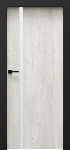 PORTA LOFT model 4.A with black door frame  Scandinavian Oak