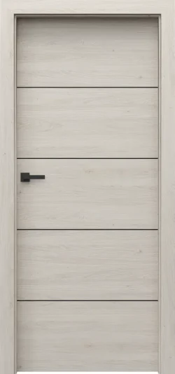 PORTA RESIST model E1 black inlays  White Casella Oak