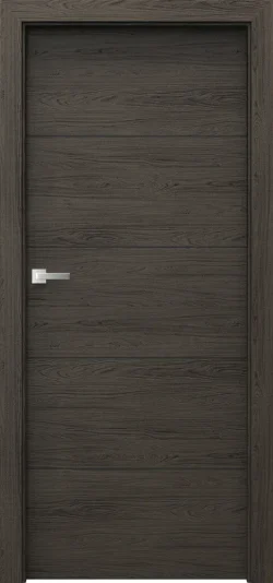 PORTA-RESIST_E.1_Dab-Casella-Marone_Klamka_ELEGANTO_srebrny PORTA RESIST model E1 black inlays Casella Marone Oak