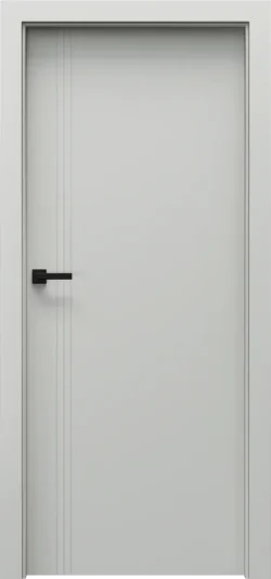 PORTA-VECTOR-Premium_B_Lakier-UV-Premium-Plus_Szary_Porta-SYSTEM_klamka-ELEGANTO-Czarny PORTA VECTOR PREMIUM model B Gray