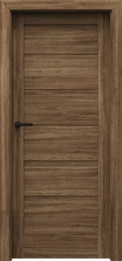 PORTA-VERTE-HOME-H_H0_Portaperfect-3D_Dab-Matowy-Ciemny_Porta-SYSTEM_klamka-SIMPLO-Czarny PORTA VERTE HOME, group H model H.0 Dark Matte Oak