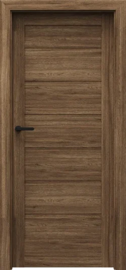 PORTA-VERTE-HOME-J_J0_Portaperfect-3D_Dab-Matowy-Ciemny_Porta-SYSTEM_klamka-SIMPLO-Czarny PORTA VERTE HOME, group J model J.0 Dark Matte Oak