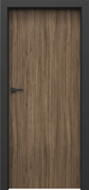 PORTA LOFT model 1.1 with black door frame  Dark Matte Oak
