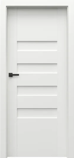 PortaKONCEPT_H0_Bialy_klamka_Eleganto_czarny PORTA CONCEPT, group H model H.0 White