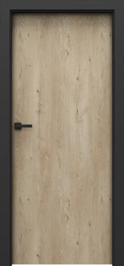 b890fe859d22d606fe54eab3fe041bf8 PORTA LOFT model 1.1 with black door frame Classic Oak